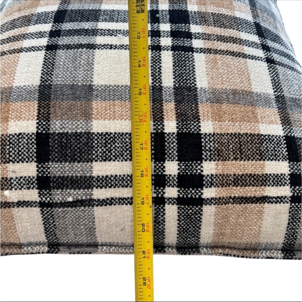 Set of Plaid Decorative Rustic Themed Down Filled Throw Pillow Set - Picture 5 of 5